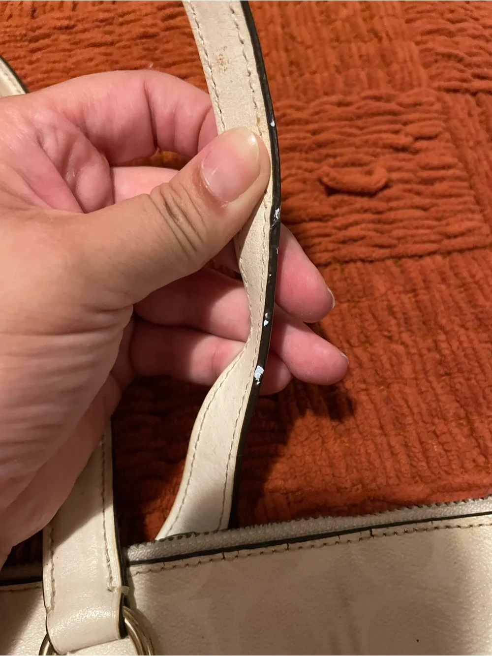 Project! Coach White Signature Tote Bag with Gold Hardware